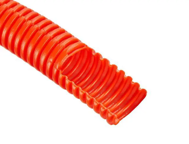 Alt view image 2 of 3 - (1 1/2" Dia. x 100 ft, Orange) ® Flexible Polyethylene Corrugated (PE) Split Tubing (Wire Loom)