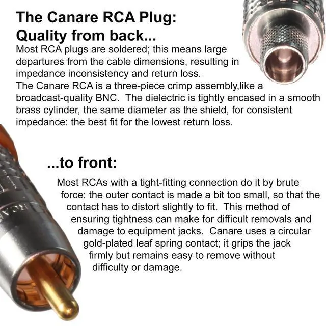 Alt view image 3 of 3 - BJC Coaxial Digital Audio Cable (20 Foot, RCA to RCA, White)