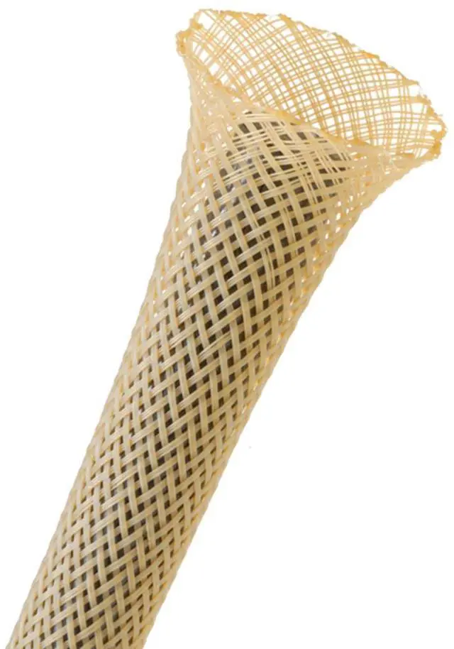 Main image of 2" PET Expandable Braided Sleeving - Color: Beige - Length: 50FT