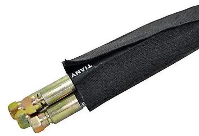 Alt view image 2 of 2 - 6" Hook and Loop Nylon Fast Wrap Sleeve Cable Management - 10 Feet - Black