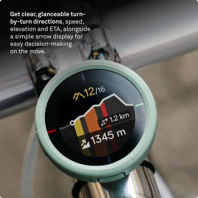 Alt view image 3 of 4 - Bike GPS Computer - Velo 2 | Wireless Global Navigation Map | Weatherproof & 11+ Hours Battery Life | USB Charging | Sat Nav for Cycling with a Strap Mount Included | Glove Friendly