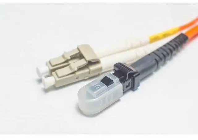 Main image of FiberCablesDirect OM1 Multimode Fiber Patch Cable | Length Options 0.5M300M | MTRJ LC | 55M (180.45ft) | Duplex 62.5/125µm | 1Gb Ethernet | Orange OFNR PVC
