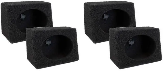 Main image of QPOWER Q-Bomb 6x9" Car Subwoofer Box Enclosures w/Bedliner Spray Pair (4 Pack)