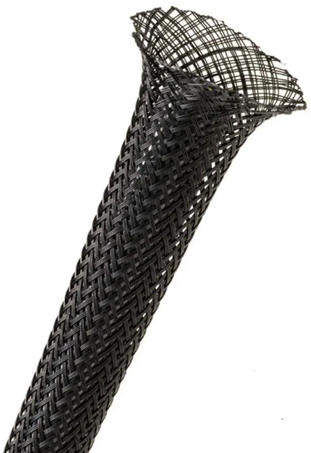 Main image of 1/4" PET Expandable Braided Sleeving - Color: Black - Length: 200FT