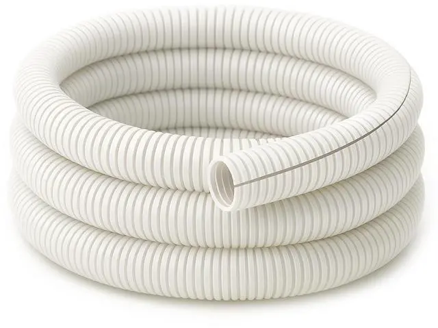 Main image of Split Wire Loom Tubing Polyethylene Corrugated Flexible Conduit - 1.5" Nominal Size - 50 Feet - White