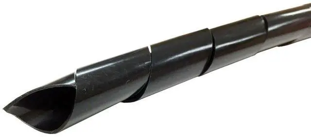 Alt view image 2 of 2 - 1" Spiral Cable Wrap Polyethylene Expandable Abrasion Protector Wire Sleeve - 100 Feet - Green