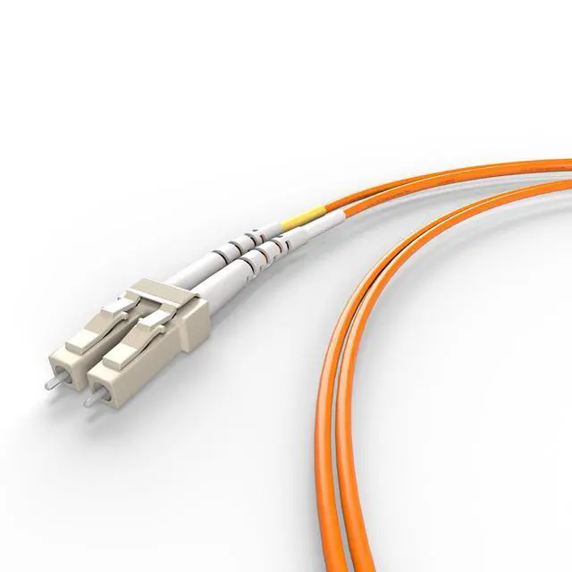 Alt view image 2 of 4 - FiberCablesDirect OM1 Multimode Fiber Patch Cable | Length Options 0.5M300M | LC LC | 50M (164.04ft) | Duplex 62.5/125µm | 1Gb Ethernet | Orange OFNR PVC