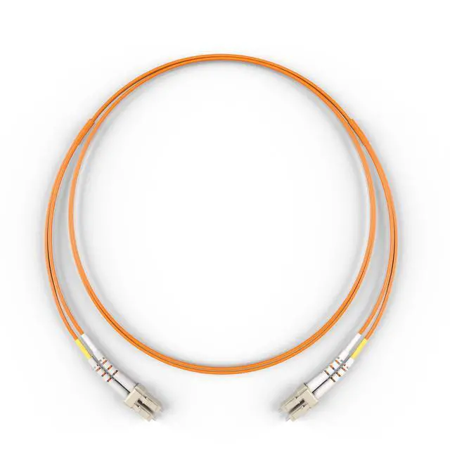 Alt view image 3 of 4 - FiberCablesDirect OM1 Multimode Fiber Patch Cable | Length Options 0.5M300M | LC LC | 50M (164.04ft) | Duplex 62.5/125µm | 1Gb Ethernet | Orange OFNR PVC