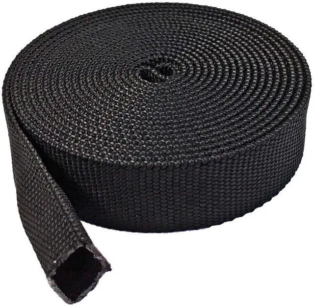 Main image of 2.5" Nylon Protective Hose Sleeve - 25 Feet - Black