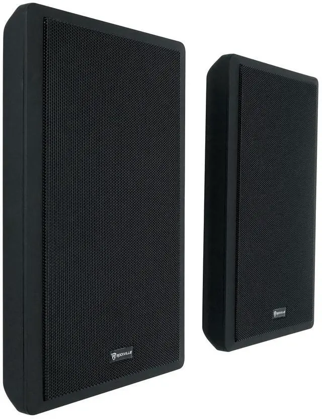 Main image of RockSlim Pair Black 5.25" 240W Home Theater Speakers, 8 Ohm, Slim Wall-Mount Design, Clear Audio, Durable Build, for Home Theater Enthusiasts
