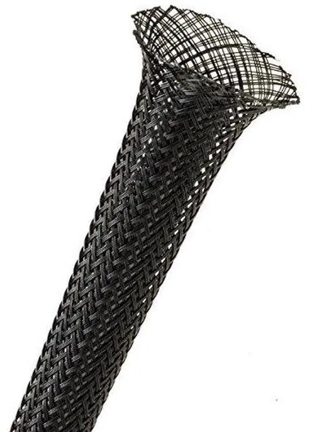 Main image of 1.75" PET Expandable Braided Sleeving - Color: Black - Length: 30FT