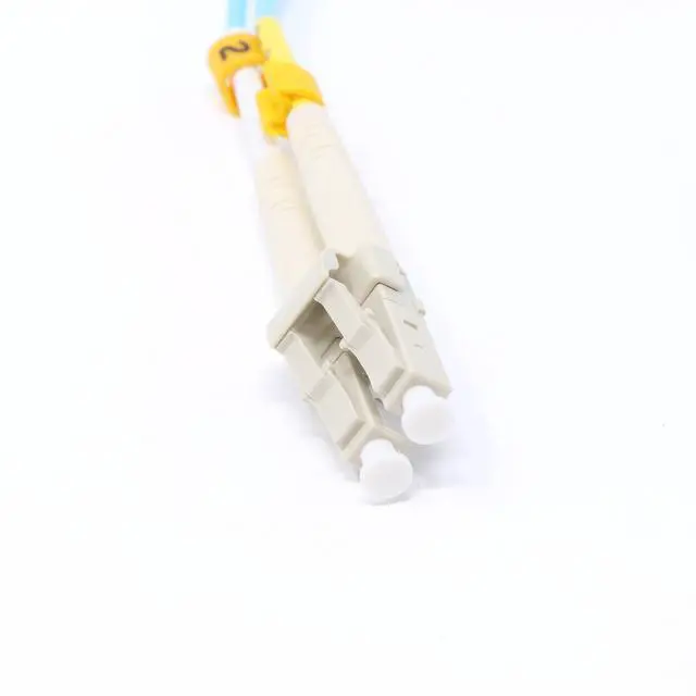 Alt view image 3 of 3 - 35 Meter 40Gb OM4 Multimode Duplex Fiber Optic Cable (50/125) - LC to LC - Aqua