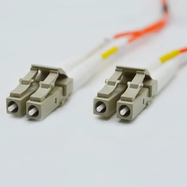 Main image of FiberCablesDirect OM1 Multimode Fiber Patch Cable | Length Options 0.5M300M | LC LC | 45M (147.64ft) | Duplex 62.5/125µm | 1Gb Ethernet | Orange OFNR PVC