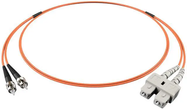 Main image of FiberCablesDirect OM1 Multimode Fiber Patch Cable | Length Options 0.5M300M | SC ST | 45M (147.64ft) | Duplex 62.5/125µm | 1Gb Ethernet | Orange OFNR PVC