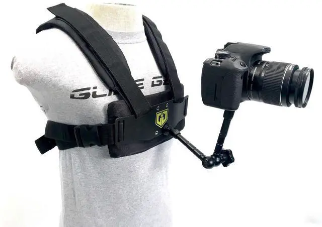Main image of Medusa MED 100 Adjustable Body Vest for GoPro & DSLR with Friction Arm Front & Back Camera Mounting Plates, Extra Accessories Support