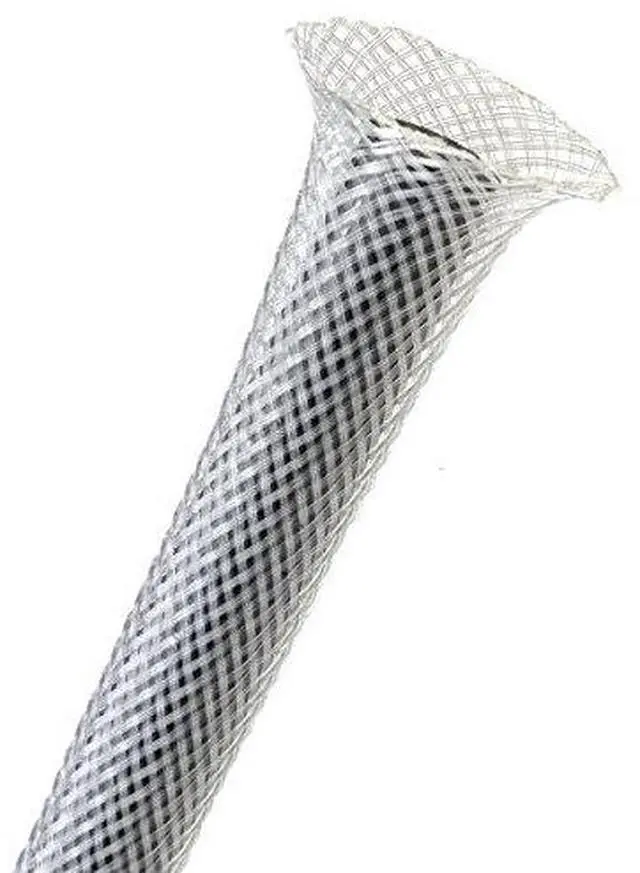 Main image of 3/4" PET Expandable Braided Sleeving - Color: Clear - Length: 75FT