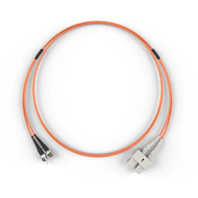 Alt view image 3 of 4 - FiberCablesDirect OM1 Multimode Fiber Patch Cable | Length Options 0.5M300M | SC ST | 40M (131.23ft) | Duplex 62.5/125µm | 1Gb Ethernet | Orange OFNR PVC