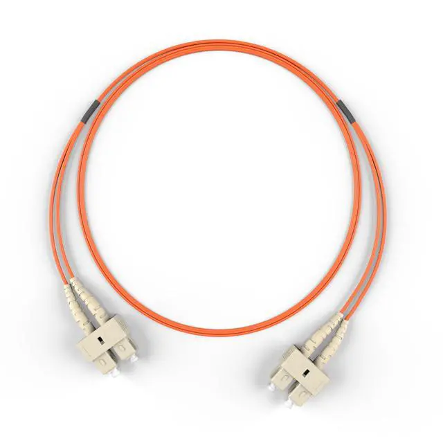 Alt view image 3 of 4 - FiberCablesDirect OM1 Multimode Fiber Patch Cable | Length Options 0.5M300M | SC SC | 40M (131.23ft) | Duplex 62.5/125µm | 1Gb Ethernet | Orange OFNR PVC
