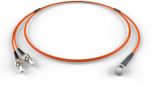 Main image of FiberCablesDirect OM1 Multimode Fiber Patch Cable | Length Options 0.5M300M | MTRJ ST | 35M (114.83ft) | Duplex 62.5/125µm | 1Gb Ethernet | Orange OFNR PVC