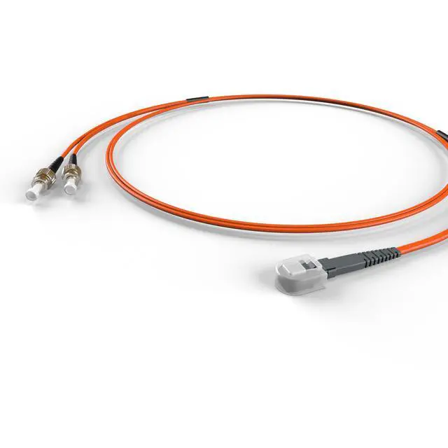 Alt view image 2 of 4 - FiberCablesDirect OM1 Multimode Fiber Patch Cable | Length Options 0.5M300M | MTRJ ST | 35M (114.83ft) | Duplex 62.5/125µm | 1Gb Ethernet | Orange OFNR PVC