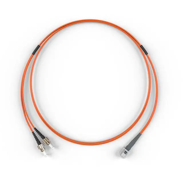 Alt view image 3 of 4 - FiberCablesDirect OM1 Multimode Fiber Patch Cable | Length Options 0.5M300M | MTRJ ST | 35M (114.83ft) | Duplex 62.5/125µm | 1Gb Ethernet | Orange OFNR PVC