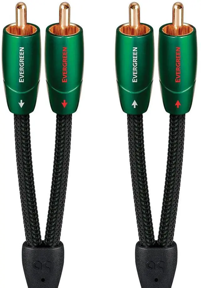 Main image of Evergreen Stereo Cable with 4 RCA Connectors, 0.6 m