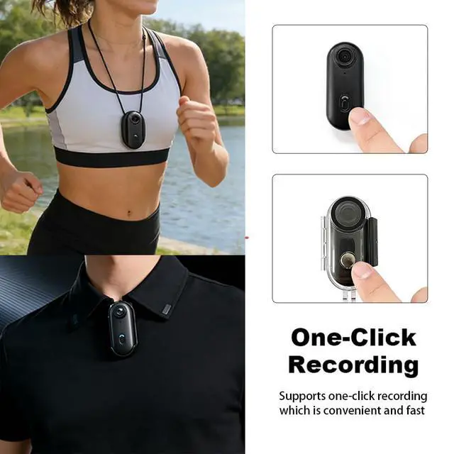 Alt view image 3 of 4 - 1080P HD Mini Body Camera, Wearable Camera, 360° Rotatable Clip & Magnetic Clip, 150° Wide Angle, Waterproof Case for Pets & Daily Recording