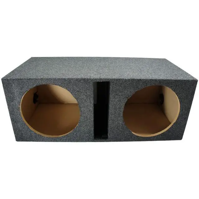 Alt view image 2 of 5 - Dual 12" Sub Box Ported Vented Subwoofer Enclosure MDF Car Audio Stereo System