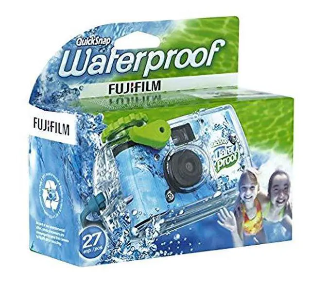 Alt view image 2 of 3 - Quick Snap Waterproof 27 exposures 35mm Camera 800 Film, 4 Pack + Microfiber Cloth
