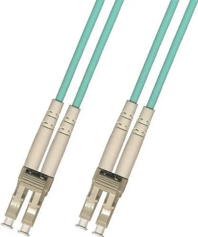 Main image of 50 Meter 40Gb OM4 Multimode Duplex Fiber Optic Cable (50/125) - LC to LC - Aqua