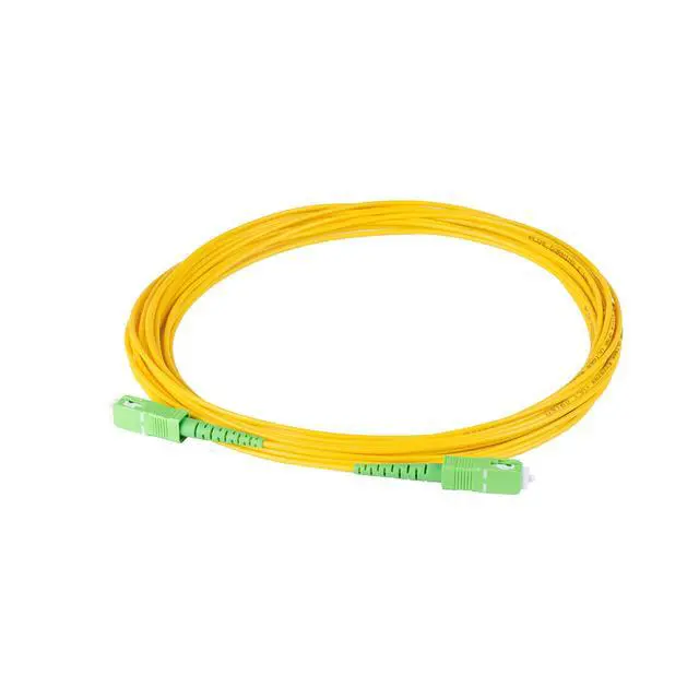Alt view image 2 of 2 - 6-Pack 25 Meter SC/APC to SC/APC Slim Simplex Riser OFNR Fiber Patch Cable, Corning SMF-28 Singlemode 9/125um Ultra Fiber, OS1/OS2 Compatible