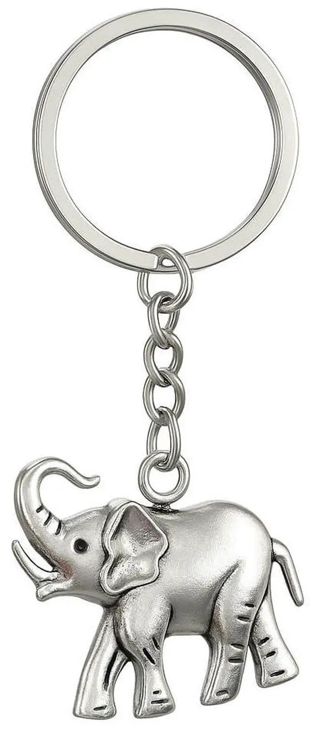 Main image of Elephant Keychain, Animal Keychains Bag Charm for Women,Car keys Charms for Men,Cool Key Chains Gift for Womens Girls Boys Men
