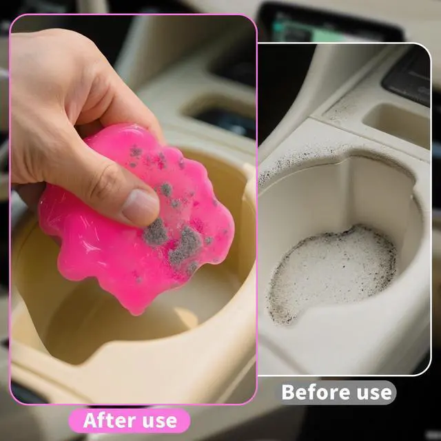 Alt view image 6 of 7 - Car Cleaning Gel (Purple,Grape) Dust Cleaning Putty Universal Car Interior Cleaner Keyboard Dust Remover Car Slime Gifts for Men Women girl1 pack