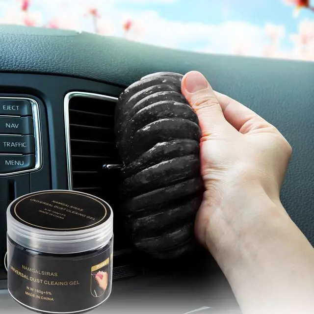 Main image of Cleaning Gel for Car Cleaner Cleaning Kit Automotive Air Vent Dust Cleaning Slime for Auto Cleaning Putty Universal Dust Car Accessories Car Interior Cleaner Keyboard Cleaning Laptop Black