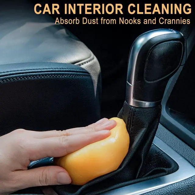 Alt view image 2 of 7 - 2Pack Cleaning Gel for Car Putty Car Cleaning Auto Gel Detail Tools Car Interior Cleaner Universal Dust Removal Gel Car Vent Cleaner Keyboard Cleaner Blue Yellow (320g/11.2oz)
