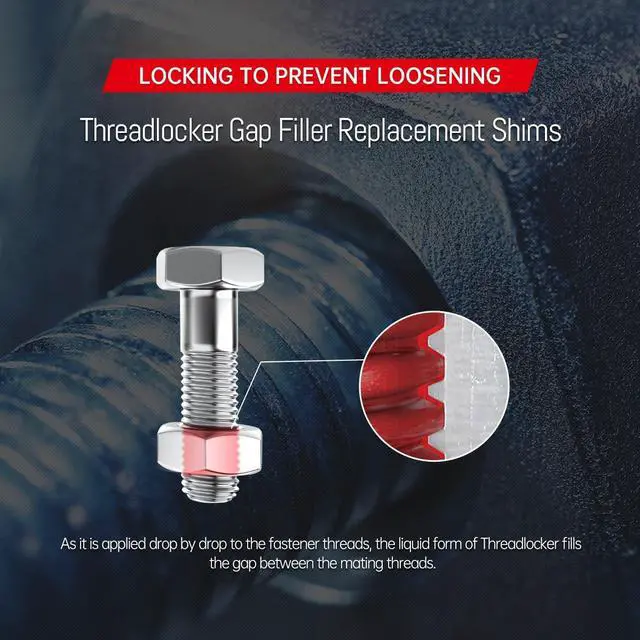 Alt view image 4 of 7 - 272 Orange High Temp High Strength Threadlocker - Glue Resists 230°C Heat & Harsh Chemicals -Permanent High-Strength Adhesive for Metal Bolts & Nuts - Industrial Size - 1.69Oz/50ml