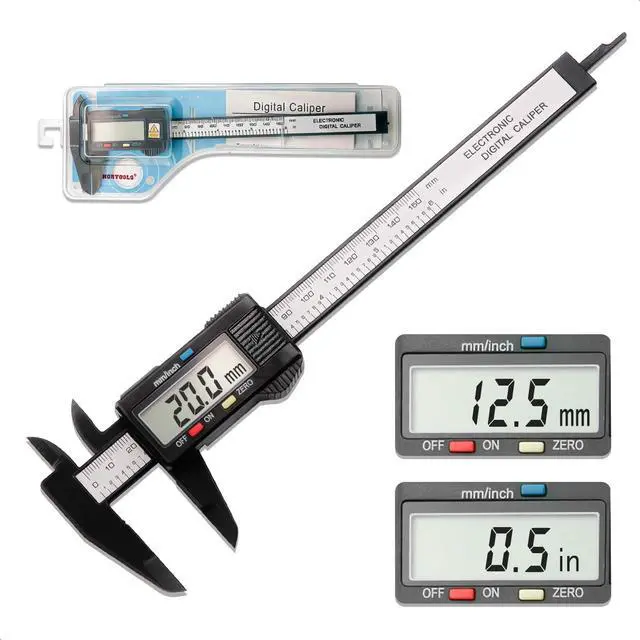 Main image of Digital Calipers-150mm/ 6 Electronic Micrometer Caliper Measuring Tool with Large LCD Screen, Auto-Off Feature,Inch and Millimeter Conversions,Suitable for Jewelers/Woodworkers/DIY