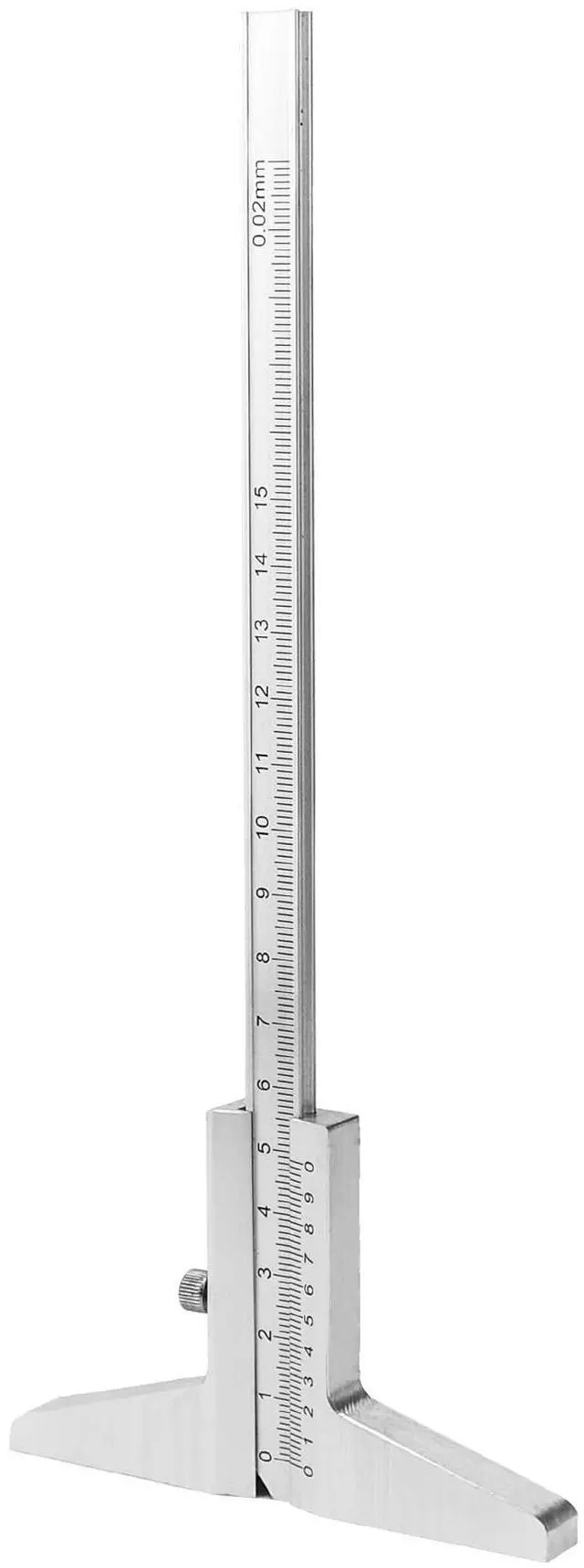 Main image of Depth Vernier Caliper, 0-150mm Aluminum Micrometer Gauge Measuring Tool, -0.02 Accuracy, 1 Pack