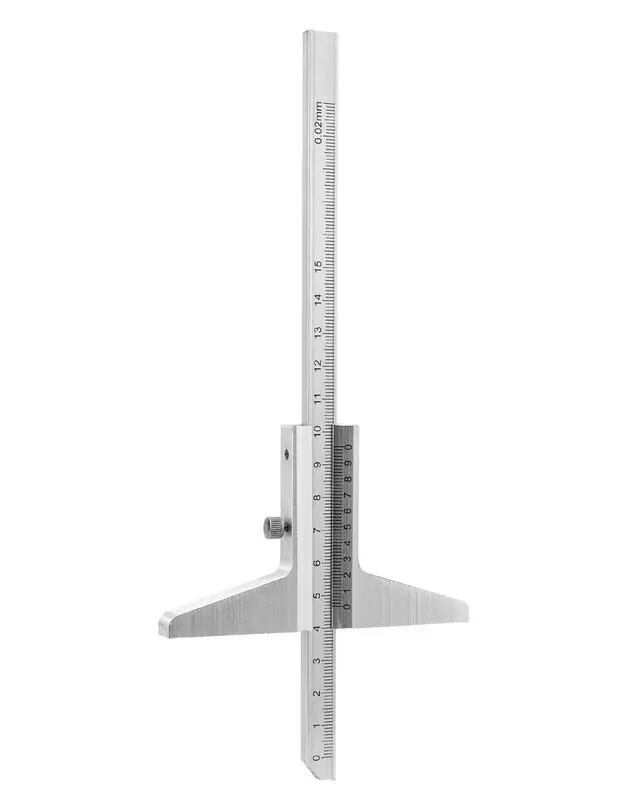 Alt view image 2 of 7 - Depth Vernier Caliper, 0-150mm Aluminum Micrometer Gauge Measuring Tool, -0.02 Accuracy, 1 Pack
