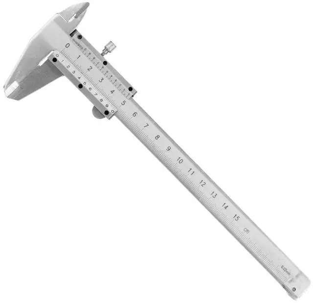 Main image of 6IN Vernier Caliper,Carbon Steel Metric 0-150mm Manual Micrometer Caliper,0.02mm Accuracy Measuring Tool for Inside,Outside,Depth & Step Size