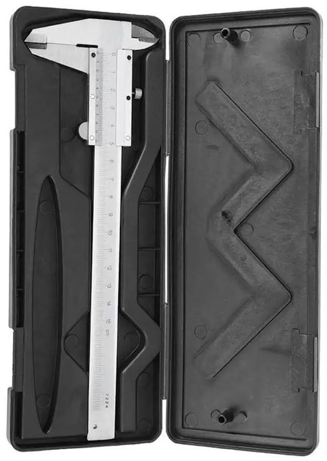 Alt view image 7 of 7 - 6IN Vernier Caliper,Carbon Steel Metric 0-150mm Manual Micrometer Caliper,0.02mm Accuracy Measuring Tool for Inside,Outside,Depth & Step Size
