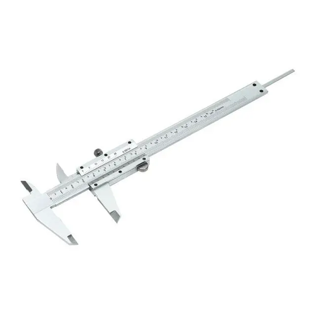 Alt view image 2 of 7 - (R) 0-6inch/0-150mm Vernier Caliper Imperial & Metric Measuring Tool, Carbon Steel Manual Non Digital Caliper, +/-0.001in/0.02mm Accuracy