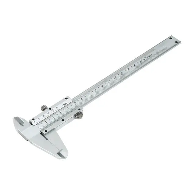 Alt view image 4 of 7 - (R) 0-6inch/0-150mm Vernier Caliper Imperial & Metric Measuring Tool, Carbon Steel Manual Non Digital Caliper, +/-0.001in/0.02mm Accuracy