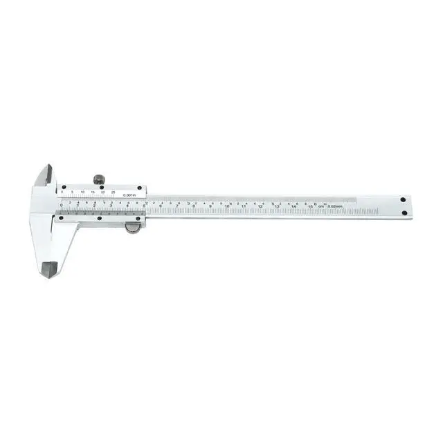Alt view image 5 of 7 - (R) 0-6inch/0-150mm Vernier Caliper Imperial & Metric Measuring Tool, Carbon Steel Manual Non Digital Caliper, +/-0.001in/0.02mm Accuracy