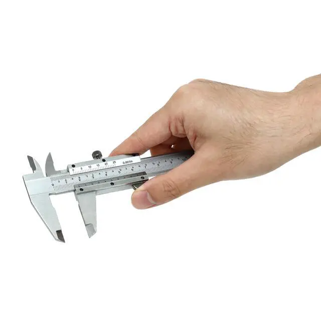 Alt view image 6 of 7 - (R) 0-6inch/0-150mm Vernier Caliper Imperial & Metric Measuring Tool, Carbon Steel Manual Non Digital Caliper, +/-0.001in/0.02mm Accuracy
