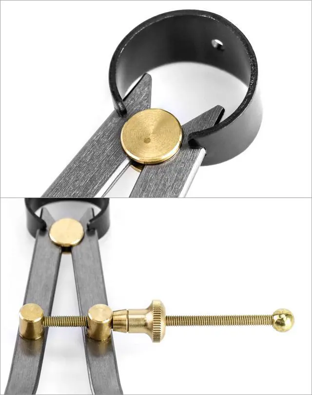 Alt view image 4 of 7 - Precision Spring Dividers Calipers, Nut Adjustment 8 Inch Jaw Capacity