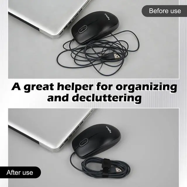 Alt view image 3 of 7 - 100PCS Black 6 Inch Reusable Cable Ties Adjustable Cord Organizers for Home, Office & Electronics Multi-Purpose Wire Management Solution