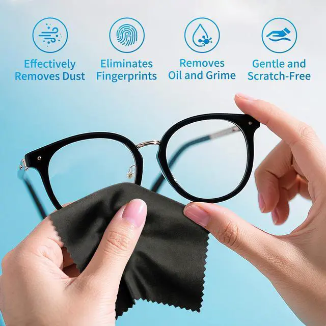 Alt view image 2 of 7 - Glasses Cleaning Cloth 30 Pcs - 6*7in, Ultra Soft, Individually Wrapped, Streak-Free, Microfiber Eyeglass Cleaning Cloth for Eyeglass, Screen, Readers, Sunglasses, Laptops, Tablets, Phones Etc.