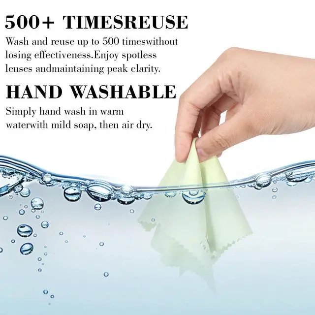 Alt view image 6 of 7 - Glasses Cloth 15 Pack (6x7 Inch) - 5 Assorted Colors - Premium Soft Scratch-Free Cleaning for Eyeglasses, Screens, Phone, Camera Lenses & Electronics