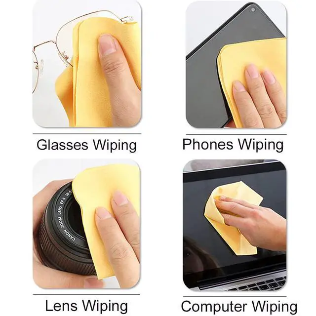 Alt view image 4 of 5 - 40 Pcs 6 x 7 Inch Multiple Colour Microfiber Cleaning Cloths Multicolor Glasses Cleaning Cloth for Eyeglasses, Camera Lens, Cell Phones, Laptops, LCD TV Screens and More Electronics